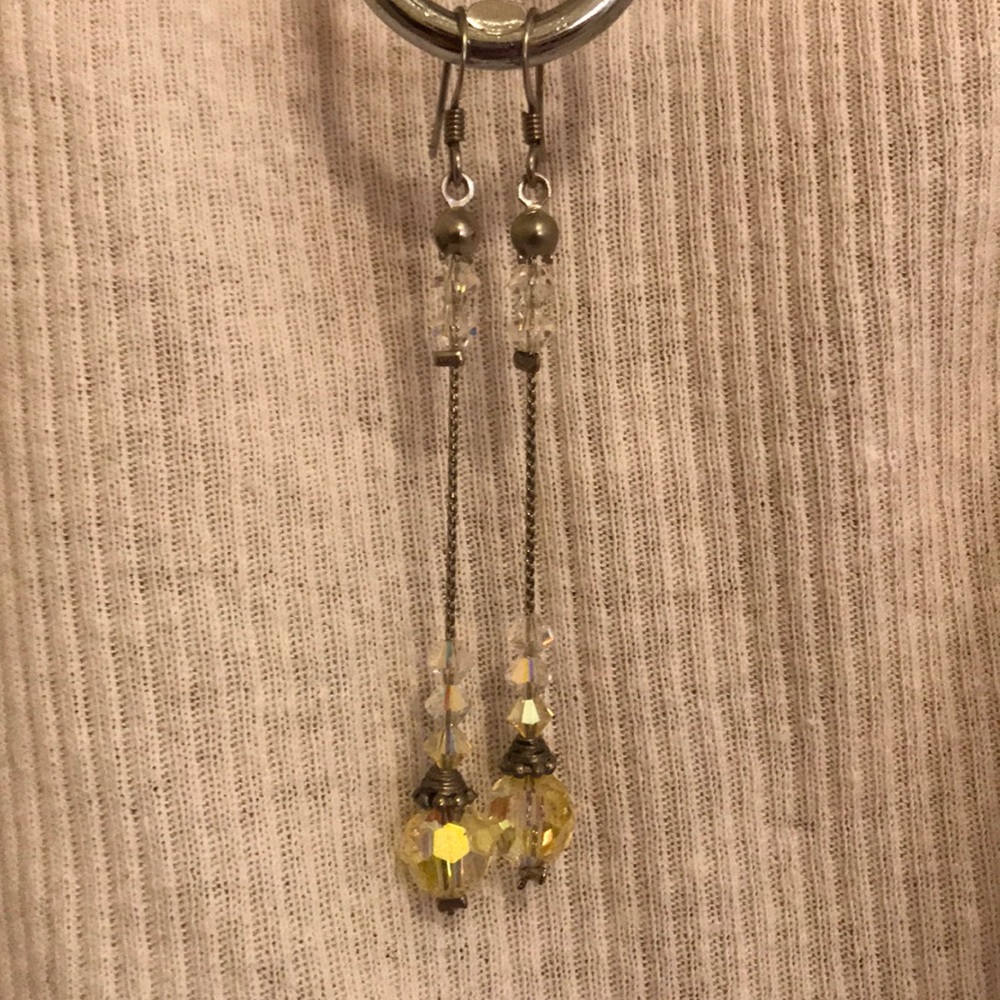 Long Silver Earrings